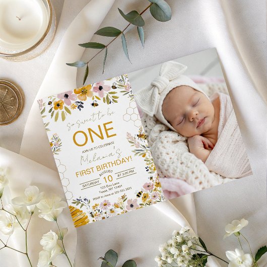 Invitation pour le premier anniversaire de Sweet t