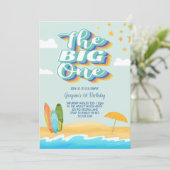 Invitation pour le premier anniversaire de The Big (Debout devant)