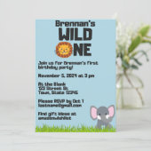 Invitation pour le premier anniversaire de WILD ON (Debout devant)