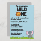 Invitation pour le premier anniversaire de WILD ON (Devant / Derrière)