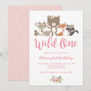 Invitation pour le premier anniversaire de Wild On