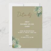 Invitation pour le premier anniversaire de Wild On (Dos)