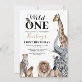 Invitation pour le premier anniversaire de Wild On (Devant)