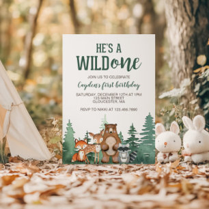 Invitation pour le premier anniversaire de Wild On