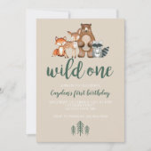 Invitation pour le premier anniversaire de Wild On (Devant)