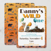 Invitation pour le premier anniversaire de Wild On (Devant / Derrière)