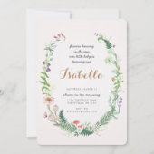 Invitation pour le premier anniversaire de Wildflo (Devant)