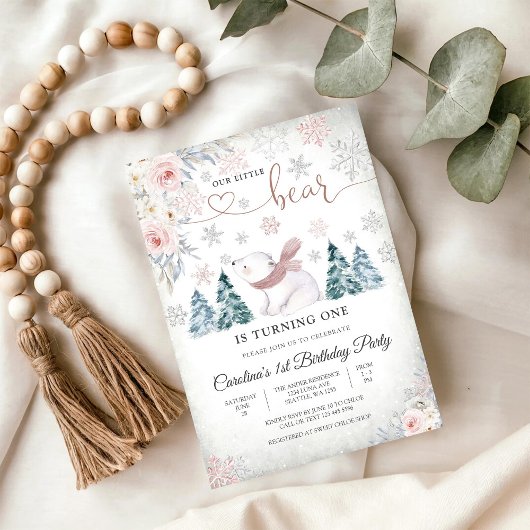 Invitation pour le premier anniversaire de Winter 