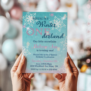 Invitation pour le premier anniversaire de Winter 