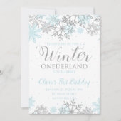 Invitation pour le premier anniversaire de Winter (Devant)