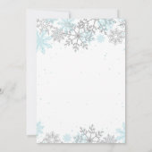 Invitation pour le premier anniversaire de Winter (Dos)