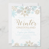 Invitation pour le premier anniversaire de Winter  (Devant)