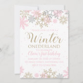 Invitation pour le premier anniversaire de Winter (Devant)