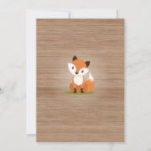 Invitation pour le premier anniversaire de Woodlan (Dos)