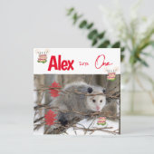 Invitation pour le premier anniversaire des enfant (Debout devant)