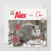 Invitation pour le premier anniversaire des enfant (Dos)