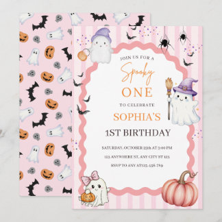 Invitation pour le premier anniversaire d'Hallowee