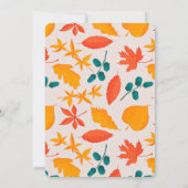 Invitation pour le premier anniversaire du bébé d' (Dos)