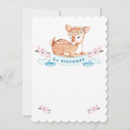 Invitation pour le premier anniversaire du Cerf de (Dos)