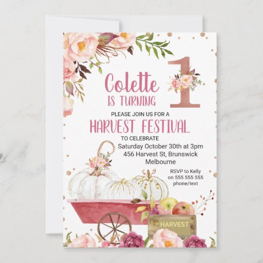 Invitation pour le premier anniversaire du Citroui (Devant)