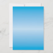 Invitation pour le premier anniversaire du garçon (Dos)