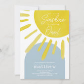 Invitation pour le premier anniversaire du garçon (Devant)