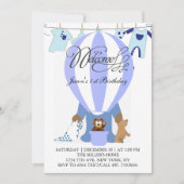 Invitation pour le premier anniversaire du monde d (Devant)