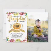 Invitation pour le premier anniversaire du petit C (Devant)