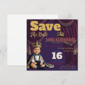 Invitation pour le premier anniversaire du petit r (Devant / Derrière)