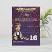 Invitation pour le premier anniversaire du petit r (Debout devant)