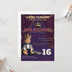 Invitation pour le premier anniversaire du petit r