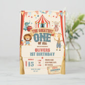 Invitation pour le premier anniversaire du plus gr (Debout devant)