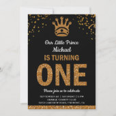 Invitation pour le premier anniversaire du prince  (Devant)