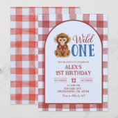 Invitation pour le premier anniversaire du taureau (Devant / Derrière)