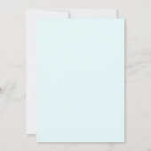 Invitation pour le premier anniversaire d'un adora (Dos)