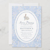 Invitation pour le premier anniversaire d'un bébé (Devant)