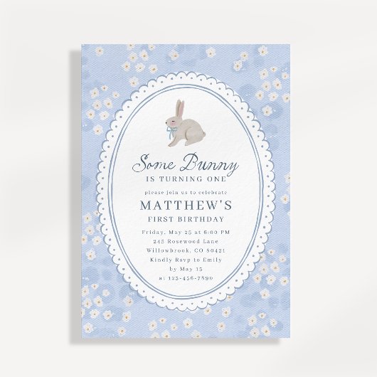 Invitation pour le premier anniversaire d'un bébé
