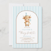 Invitation pour le premier anniversaire d'un garço (Devant)