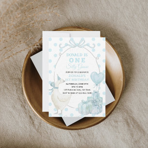Invitation pour le premier anniversaire d'un garço