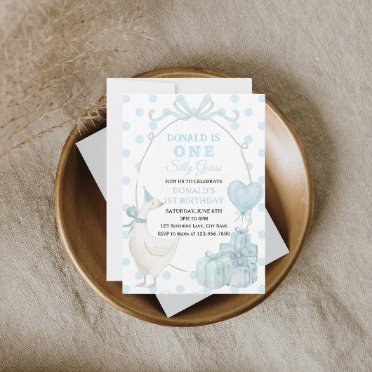Invitation pour le premier anniversaire d'un garço