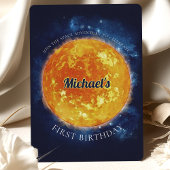 Invitation pour le premier anniversaire d'un garço
