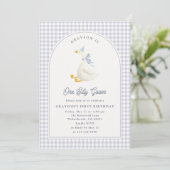 Invitation pour le premier anniversaire d'un garço (Debout devant)