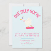 Invitation pour le premier anniversaire d'une fill (Devant)