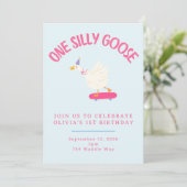 Invitation pour le premier anniversaire d'une fill (Debout devant)