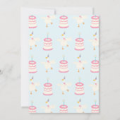 Invitation pour le premier anniversaire d'une fill (Dos)