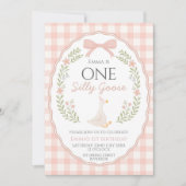 Invitation pour le premier anniversaire d'une oie (Devant)
