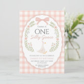 Invitation pour le premier anniversaire d'une oie (Debout devant)