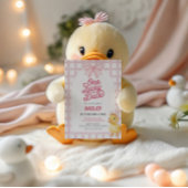 Invitation pour le premier anniversaire rose d'un