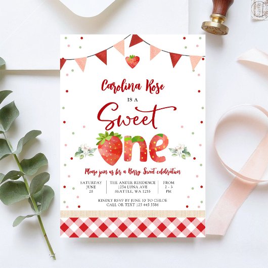 Invitation pour le premier anniversaire sur le thè