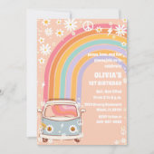 Invitation pour le premier anniversaire thème arc- (Devant)